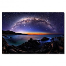 Night Sky Acrylic Wall Art Milky Way Stars Hanging Ornament Modern 90cm   332115083302